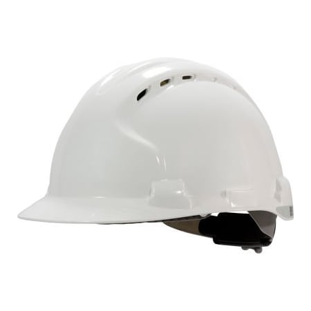 Pip Mk8 Evolution Hard Hat HDPE Shell, Vented, Type II, EPS Impact Liner, Polyester Suspension, White 280-AHS150V-10